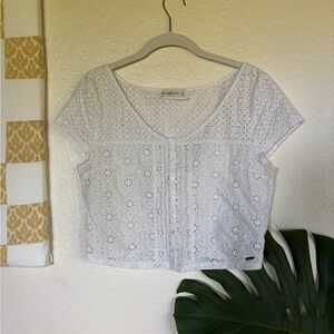 Vintage Abercrombie & Fitch Eyelet Top